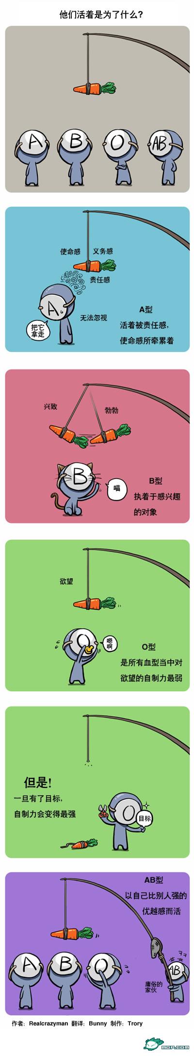 关于血型的漫画