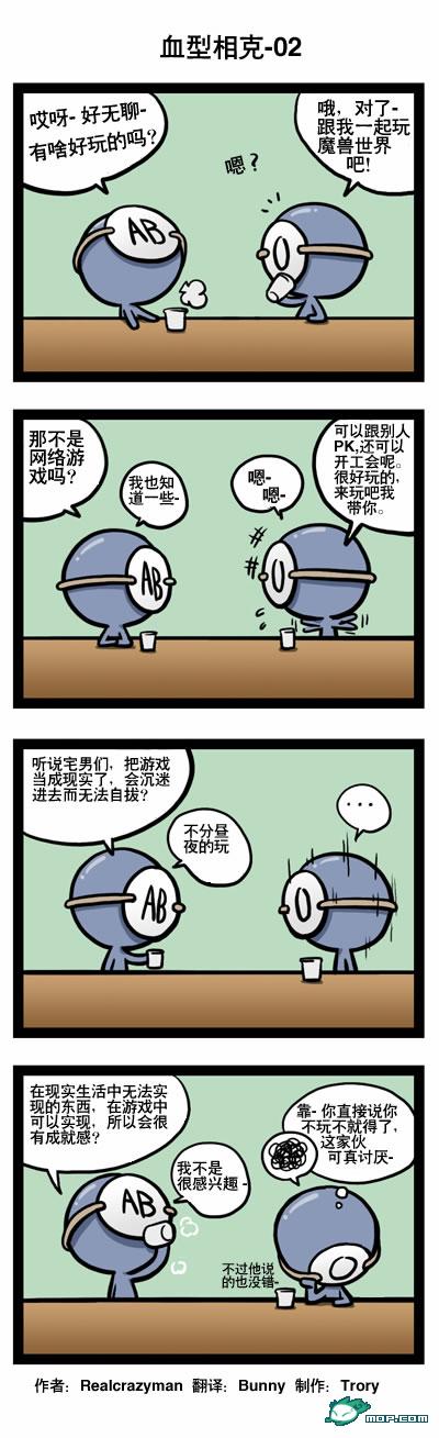 关于血型的漫画